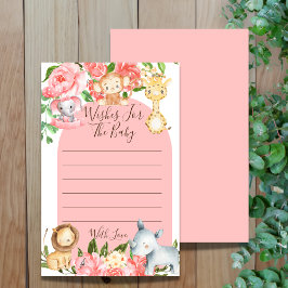 ピンクのサファリテーマが赤ちゃんシャワーゲームを望む