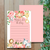 ピンクのサファリテーマが赤ちゃんシャワーゲームを望む