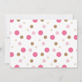 ピンクのサファリ動物 3歳の誕生日パーティー招待状 招待状 (裏面)