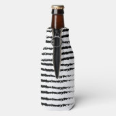 ピンクのサボテンのパタストライプのーン ボトルクーラー (ボトル裏面)