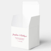 ピンクのサボテンの花は水色結婚の フェイバーボックス (オープン)