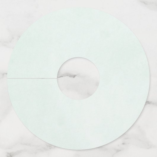 ピンクのサボテン花の多肉性ブライダルシャワー ワイングラスタグ (裏面)