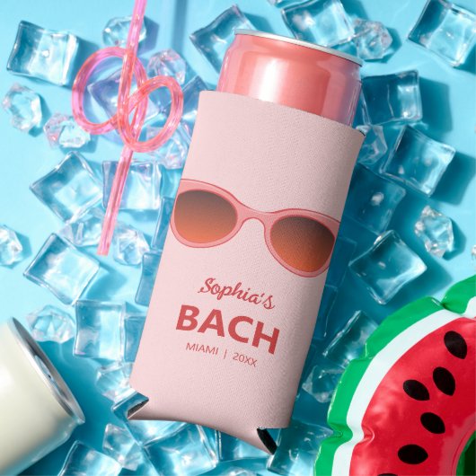 ピンクのサングラス、キャットアイサングラス、フェミニンなサングラス スリム缶クーラー (インサイチュ 夏)