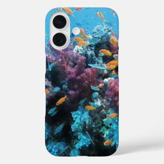 ピンクのサンゴの水中シーン Case-Mate iPhoneケース (裏面)