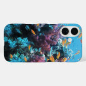ピンクのサンゴの水中シーン Case-Mate iPhoneケース (裏面 (横))