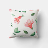 ピンクのザクロ花装飾用クッション クッション (裏面)