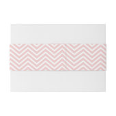 ピンクのシェブロンまたはカラーを選択 招待状ベリーバンド (裏面例)