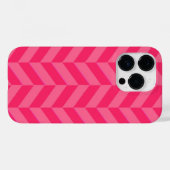 ピンクのシェブロンシックと保護カバー Case-Mate iPhoneケース (裏面 (横))