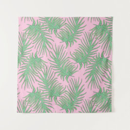 ピンクのシダの枝。 タペストリー