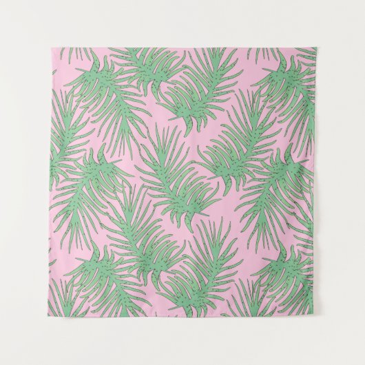 ピンクのシダの枝。 タペストリー (正面)