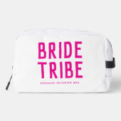 ピンクのシックモダンな花嫁の部族の花嫁の贈り物 ドップキット (裏面)