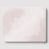 ピンクのシナモンバラ白フローラ幾何結婚体 ゲストブック (裏面)