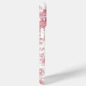 ピンクのシノワズリープリント 竜と桜の花 Case-Mate iPhoneケース (裏面 / 右)