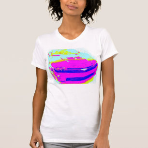 ピンクのシボレー・カマロZL1 Tシャツ