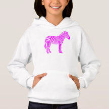ピンクのシマウマのキッズTシャツ - かわいいストライプのアニマルTシャツ
