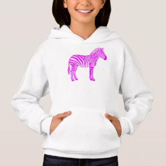 ピンクのシマウマのキッズTシャツ - かわいいストライプのアニマルTシャツ