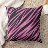 ピンクのシマウマのストライプの背景 クッション (ブランケット)