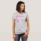 ピンクのシマウマのハートV10Nを持つ最も最高のな祖母 Tシャツ (正面フル)