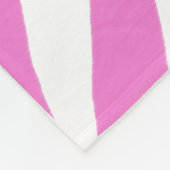 ピンクのシマウマのプリントのフリースブランケット フリースブランケット (角)