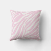 ピンクのシマウマのプリントの装飾用クッション クッション (裏面)