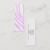 ピンクのシマウマのプリント、動物パターン スキニー名刺 (正面/裏面)