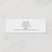 ピンクのシマウマのプリント、動物パターン スキニー名刺 (裏面)