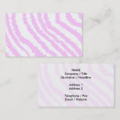ピンクのシマウマのプリント、動物パターン 名刺 (正面/裏面)