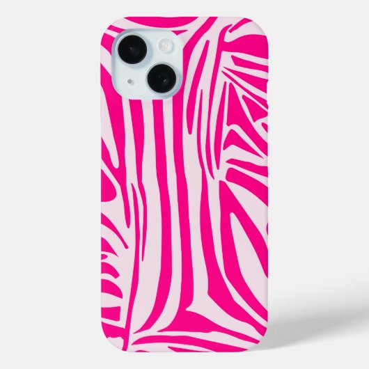 ピンクのシマウマ柄 Case-Mate iPhoneケース (裏面)
