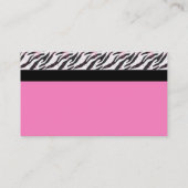 ピンクのシマウマ 名刺 (裏面)