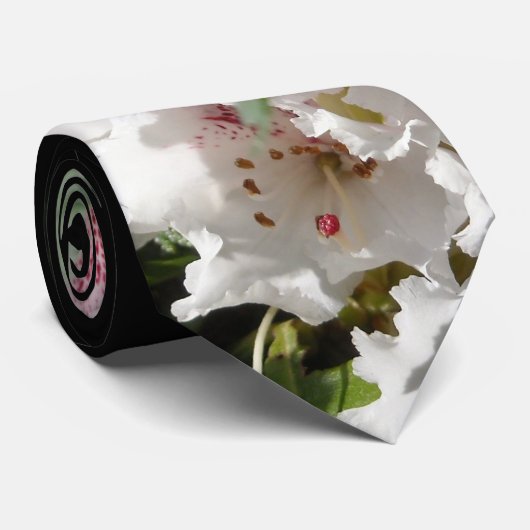 ピンクのシャクナゲの写真 ネクタイ (ロール)