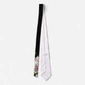 ピンクのシャクナゲの写真 ネクタイ (裏面)