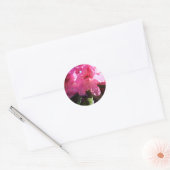 ピンクのシャクナゲの花 ラウンドシール (封筒)