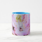 ピンクのシャクナゲ花 マグカップ (中央)