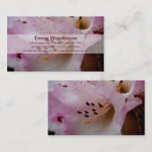 ピンクのシャクナゲ|ローザのシャクナゲ 名刺 (正面/裏面)