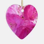 ピンクのシャクナゲ -- 驚かせること セラミックオーナメント (右)