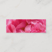 ピンクのシャクヤクのしおりの名刺 スキニー名刺 (裏面)