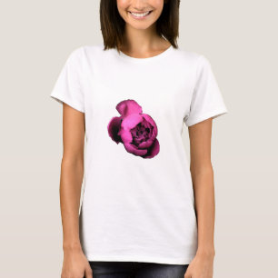 ピンクのシャクヤクのワイシャツ Tシャツ