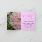 ピンクのシャクヤクの結婚式招待状のテンプレート 招待状 (内部)