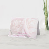 ピンクのシャクヤクの結婚式招待状カード 招待状 (裏面)