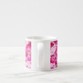 ピンクのシャクヤクの花のエスプレッソのコップ エスプレッソカップ (裏面)