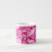ピンクのシャクヤクの花のエスプレッソのコップ エスプレッソカップ (正面)