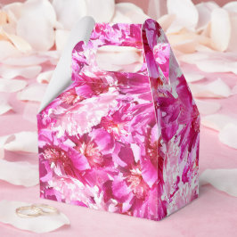 ピンクのシャクヤクの花のギフト用の箱 フェイバーボックス