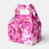 ピンクのシャクヤクの花のギフト用の箱 フェイバーボックス (裏面サイド)