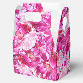 ピンクのシャクヤクの花のギフト用の箱 フェイバーボックス (オープン)