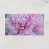 ピンクのシャクヤクの花の名刺 名刺 (裏面)