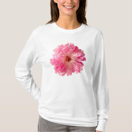 ピンクのシャクヤクの花 Tシャツ