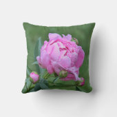 ピンクのシャクヤク クッション (裏面)