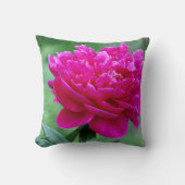 ピンクのシャクヤク クッション (正面)