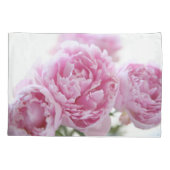 ピンクのシャクヤク 枕カバー (裏面)