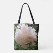 ピンクのシャクヤクBlossom.text. トートバッグ (裏面)